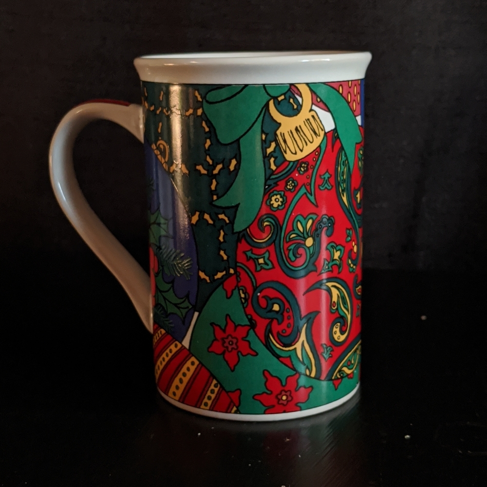 Vintage 90's Christmas coffee mug